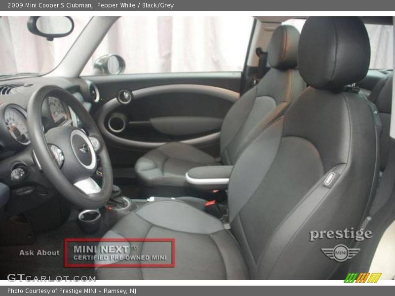 Pepper White / Black/Grey 2009 Mini Cooper S Clubman