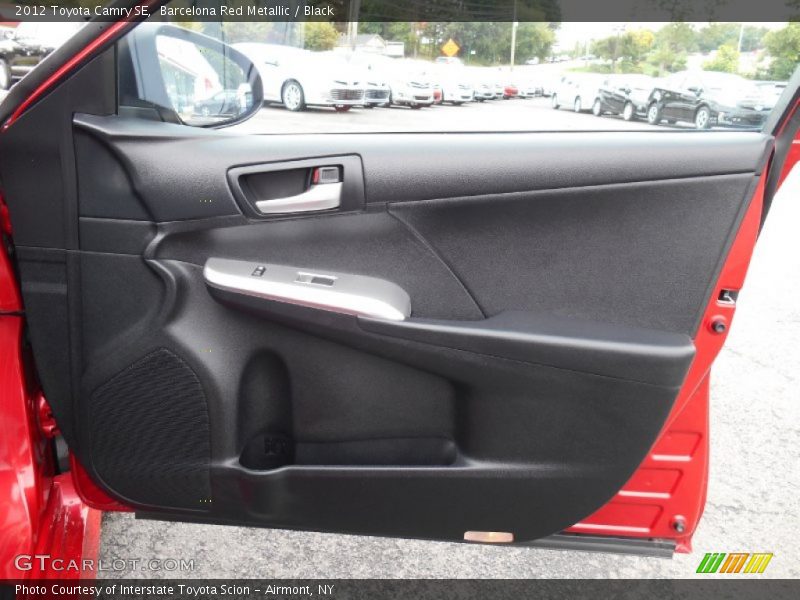 Barcelona Red Metallic / Black 2012 Toyota Camry SE