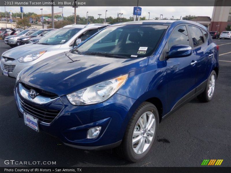 Iris Blue / Taupe 2013 Hyundai Tucson Limited