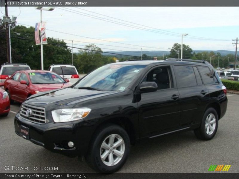 Black / Black 2010 Toyota Highlander SE 4WD