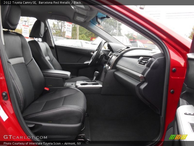 Barcelona Red Metallic / Black 2012 Toyota Camry SE
