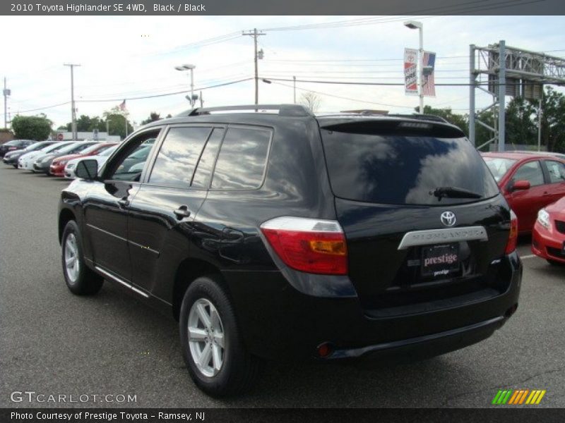 Black / Black 2010 Toyota Highlander SE 4WD