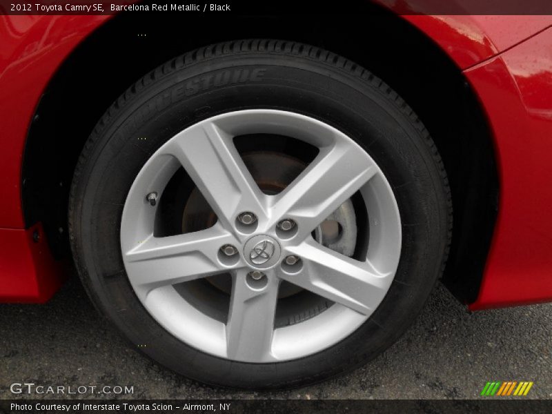 Barcelona Red Metallic / Black 2012 Toyota Camry SE