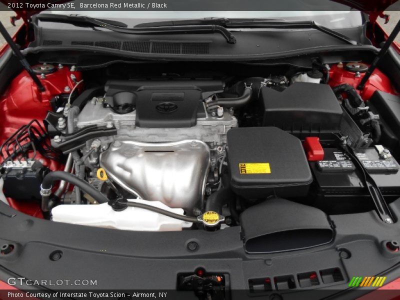 Barcelona Red Metallic / Black 2012 Toyota Camry SE