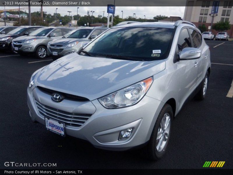 Diamond Silver / Black 2013 Hyundai Tucson GLS