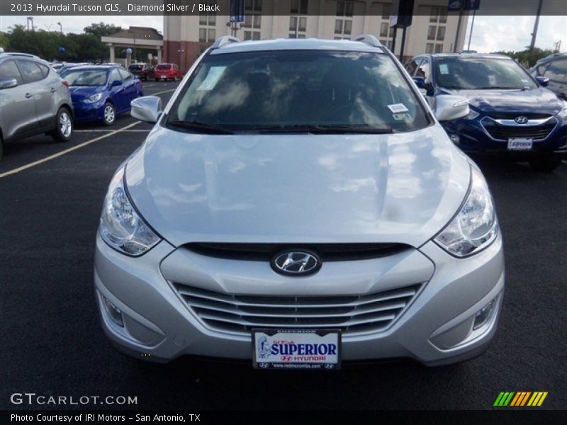 Diamond Silver / Black 2013 Hyundai Tucson GLS