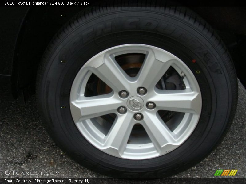 Black / Black 2010 Toyota Highlander SE 4WD