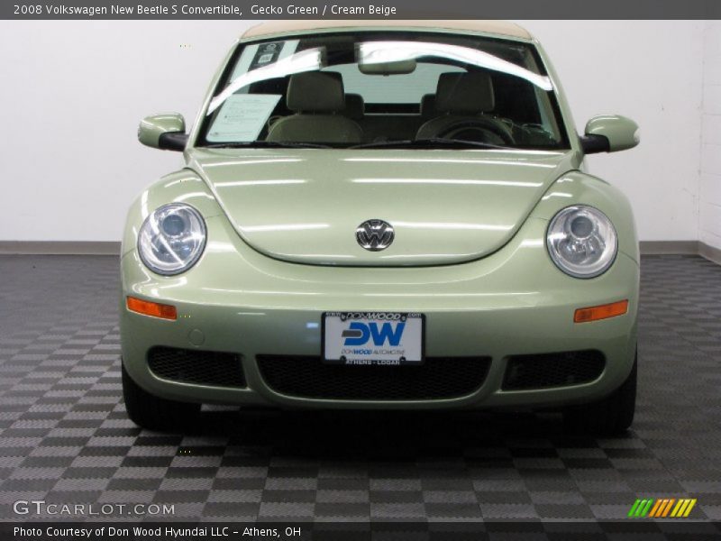 Gecko Green / Cream Beige 2008 Volkswagen New Beetle S Convertible