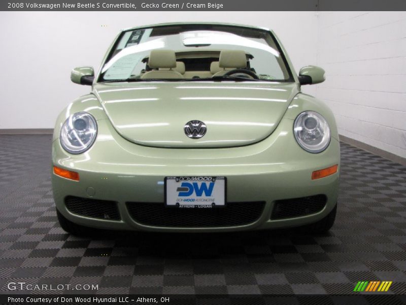 Gecko Green / Cream Beige 2008 Volkswagen New Beetle S Convertible