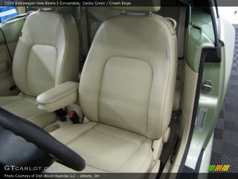 Gecko Green / Cream Beige 2008 Volkswagen New Beetle S Convertible