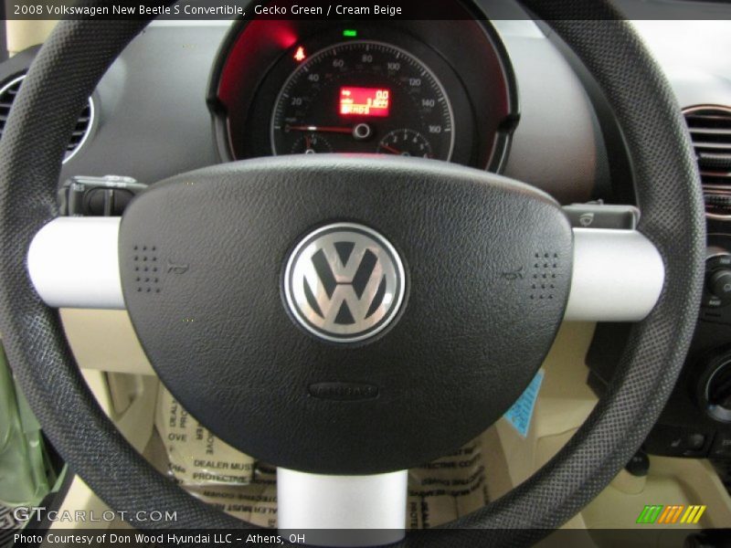 Gecko Green / Cream Beige 2008 Volkswagen New Beetle S Convertible