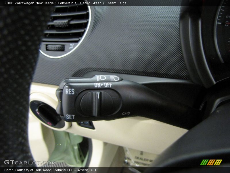 Gecko Green / Cream Beige 2008 Volkswagen New Beetle S Convertible