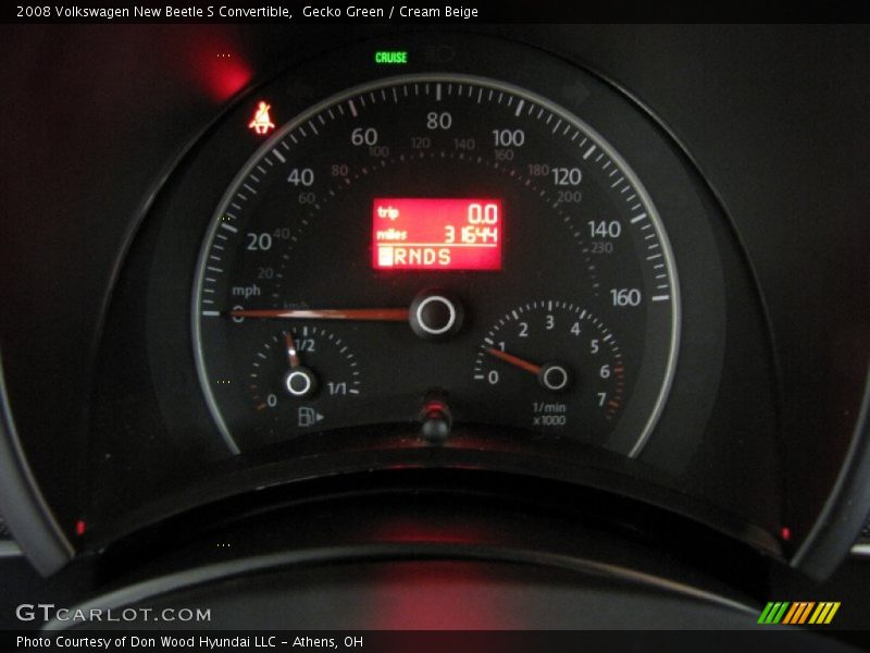 Gecko Green / Cream Beige 2008 Volkswagen New Beetle S Convertible
