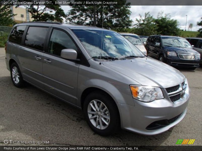 Billet Silver Metallic / Black/Light Graystone 2014 Dodge Grand Caravan SXT