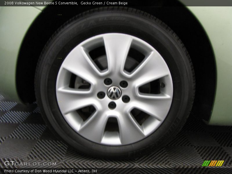 Gecko Green / Cream Beige 2008 Volkswagen New Beetle S Convertible