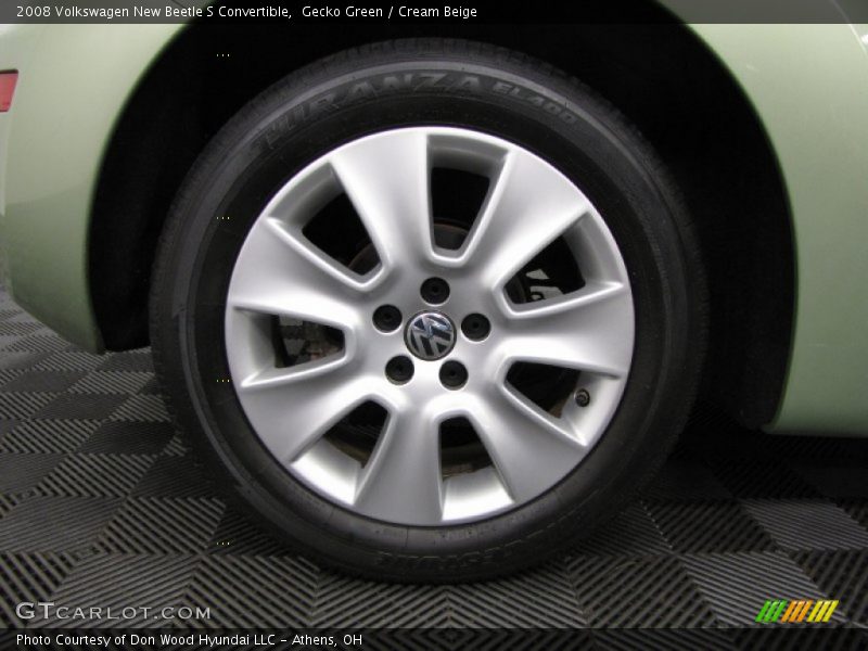 Gecko Green / Cream Beige 2008 Volkswagen New Beetle S Convertible