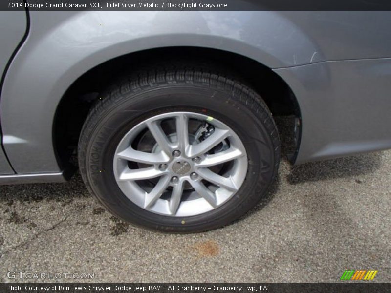 Billet Silver Metallic / Black/Light Graystone 2014 Dodge Grand Caravan SXT