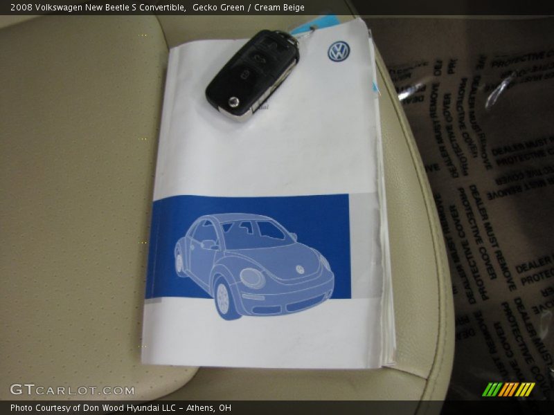 Gecko Green / Cream Beige 2008 Volkswagen New Beetle S Convertible