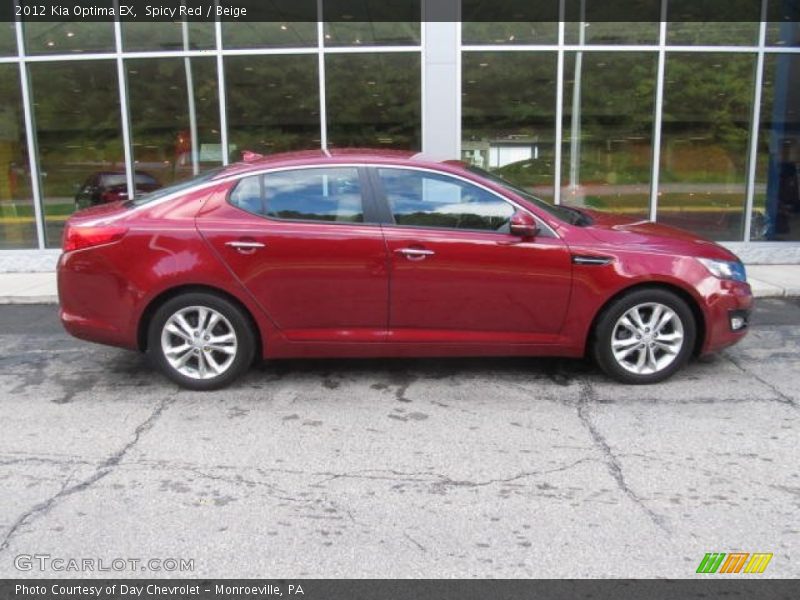 Spicy Red / Beige 2012 Kia Optima EX