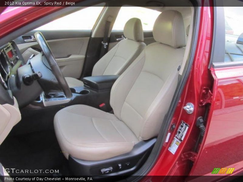 Spicy Red / Beige 2012 Kia Optima EX