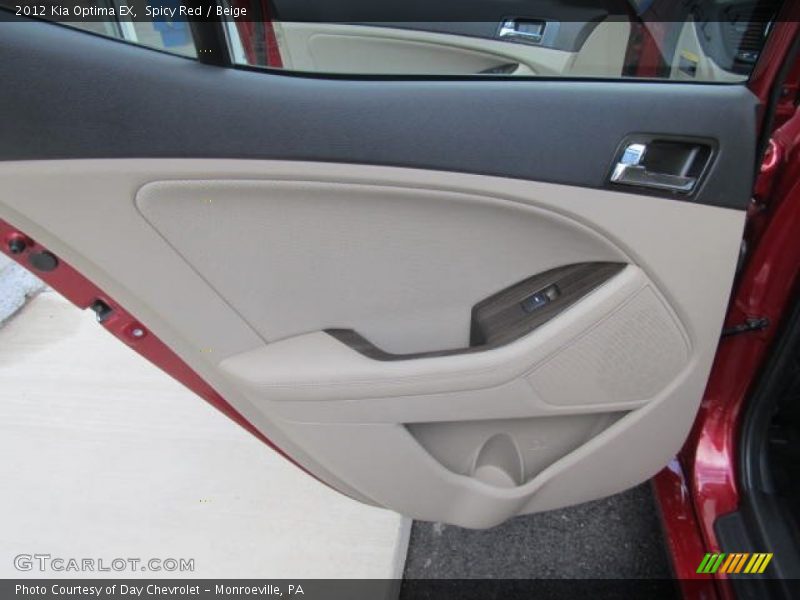 Spicy Red / Beige 2012 Kia Optima EX