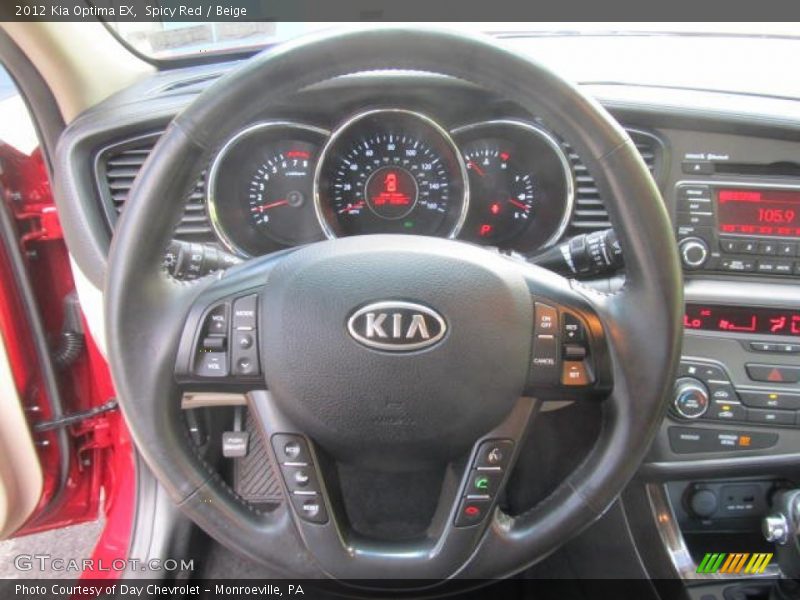 Spicy Red / Beige 2012 Kia Optima EX