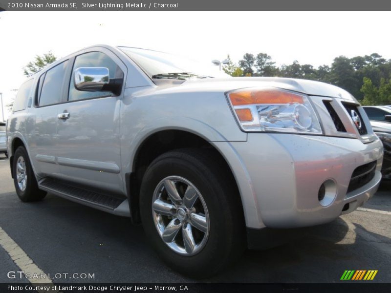Silver Lightning Metallic / Charcoal 2010 Nissan Armada SE