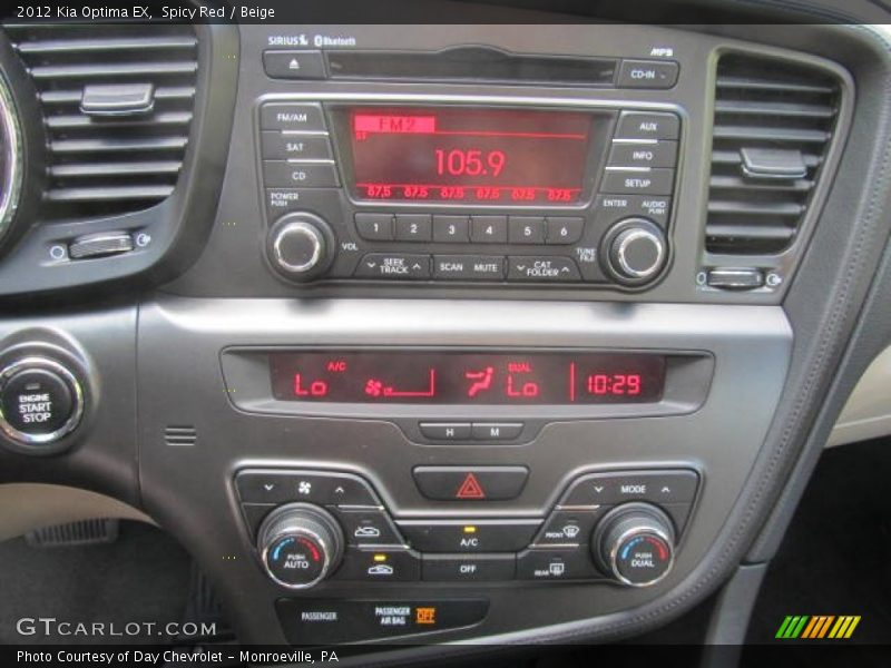 Spicy Red / Beige 2012 Kia Optima EX