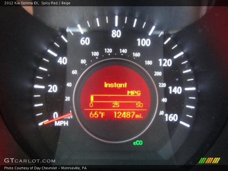 Spicy Red / Beige 2012 Kia Optima EX