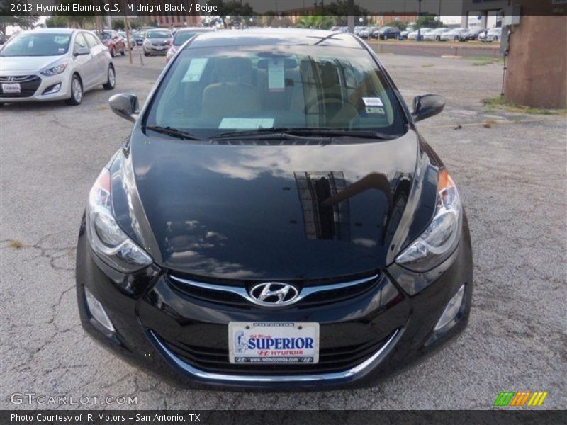 Midnight Black / Beige 2013 Hyundai Elantra GLS