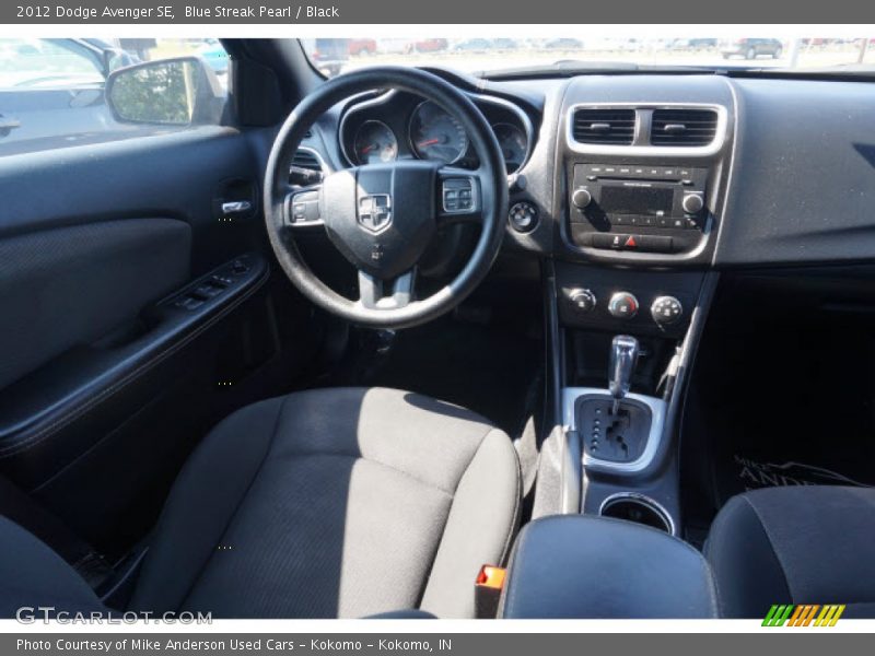 Blue Streak Pearl / Black 2012 Dodge Avenger SE