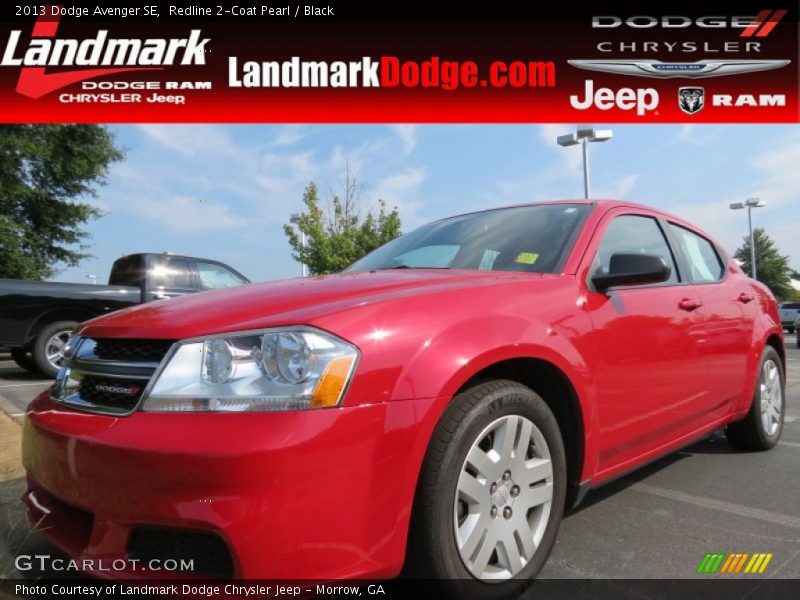 Redline 2-Coat Pearl / Black 2013 Dodge Avenger SE