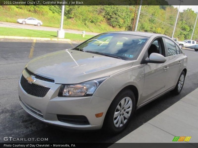 Gold Mist Metallic / Jet Black 2011 Chevrolet Cruze LT