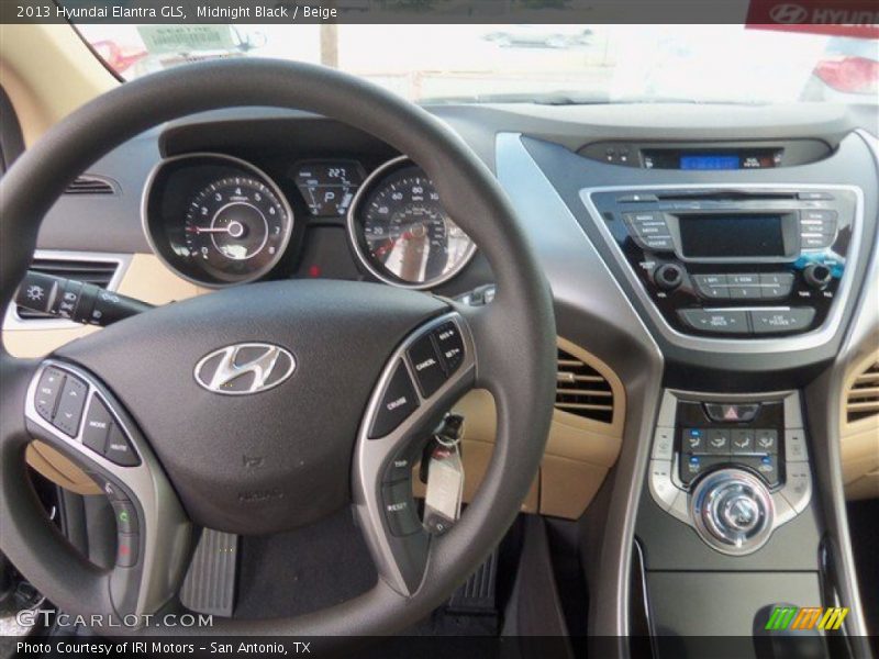 Midnight Black / Beige 2013 Hyundai Elantra GLS
