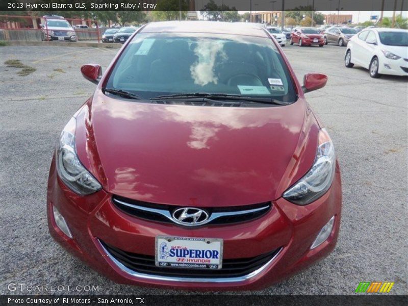 Sparkling Ruby / Gray 2013 Hyundai Elantra GLS