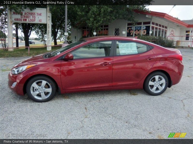 Sparkling Ruby / Gray 2013 Hyundai Elantra GLS
