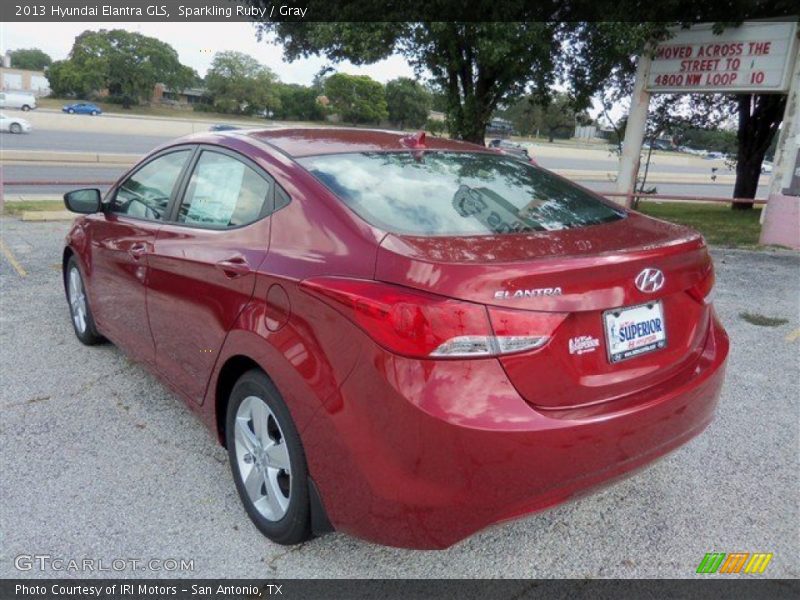 Sparkling Ruby / Gray 2013 Hyundai Elantra GLS