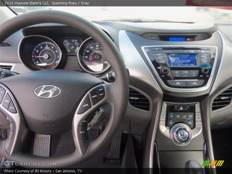 Sparkling Ruby / Gray 2013 Hyundai Elantra GLS