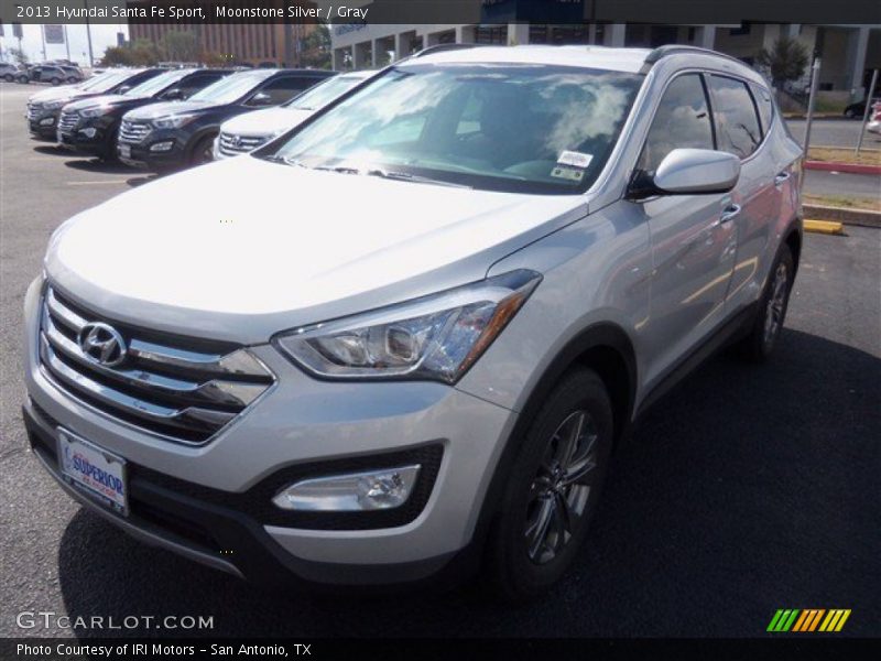 Moonstone Silver / Gray 2013 Hyundai Santa Fe Sport