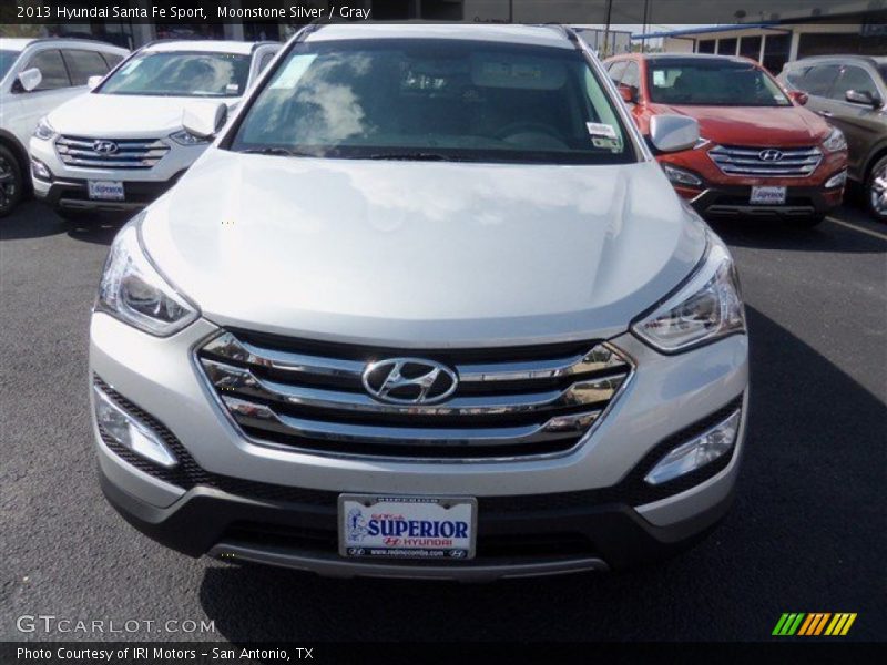Moonstone Silver / Gray 2013 Hyundai Santa Fe Sport