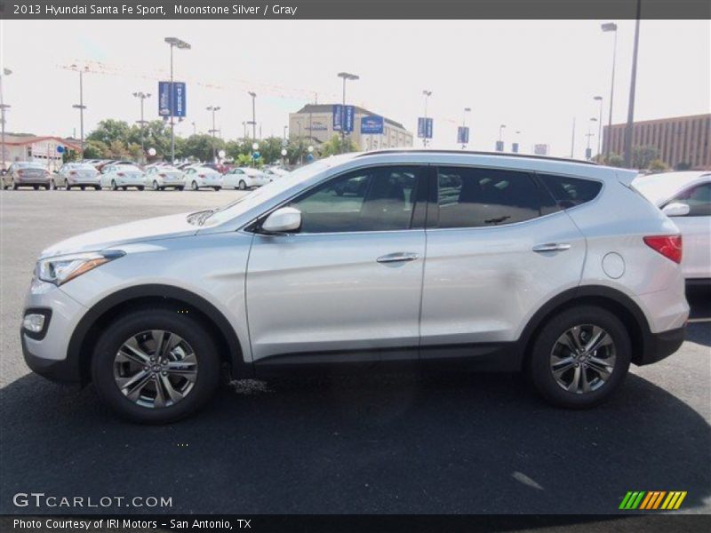 Moonstone Silver / Gray 2013 Hyundai Santa Fe Sport