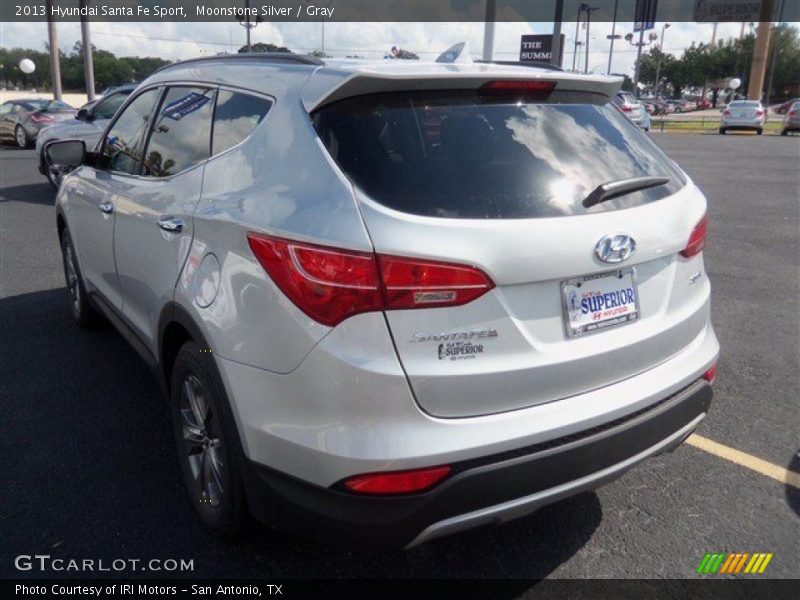 Moonstone Silver / Gray 2013 Hyundai Santa Fe Sport