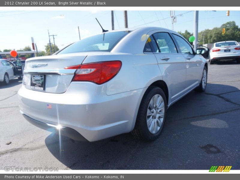 Bright Silver Metallic / Black 2012 Chrysler 200 LX Sedan