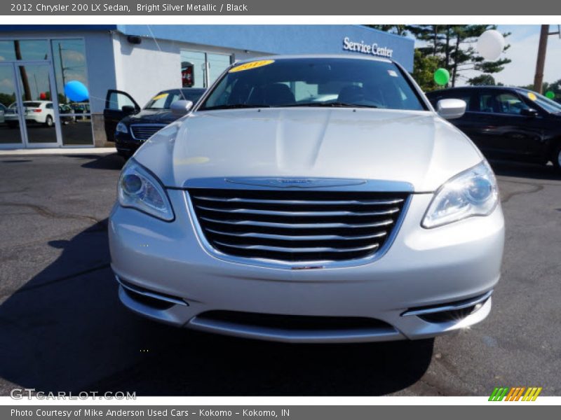 Bright Silver Metallic / Black 2012 Chrysler 200 LX Sedan