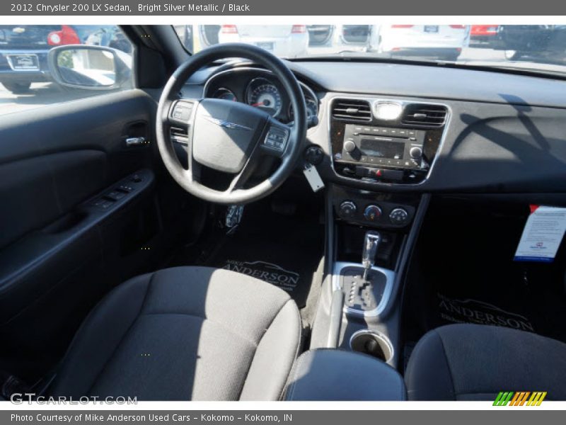 Bright Silver Metallic / Black 2012 Chrysler 200 LX Sedan
