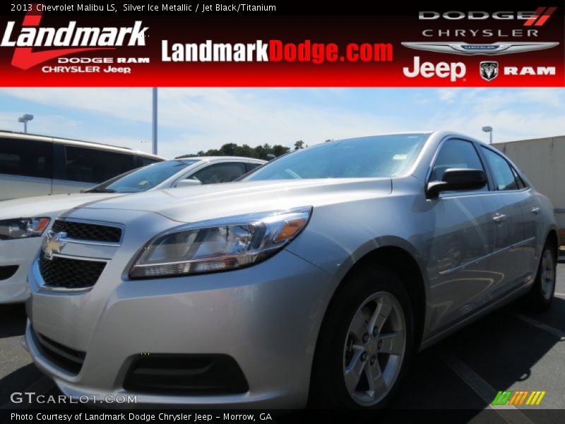 Silver Ice Metallic / Jet Black/Titanium 2013 Chevrolet Malibu LS