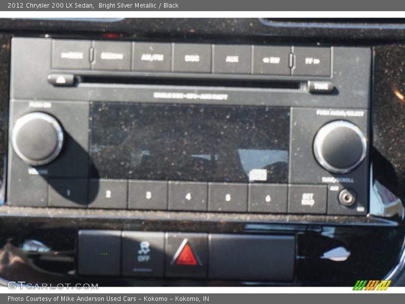 Bright Silver Metallic / Black 2012 Chrysler 200 LX Sedan