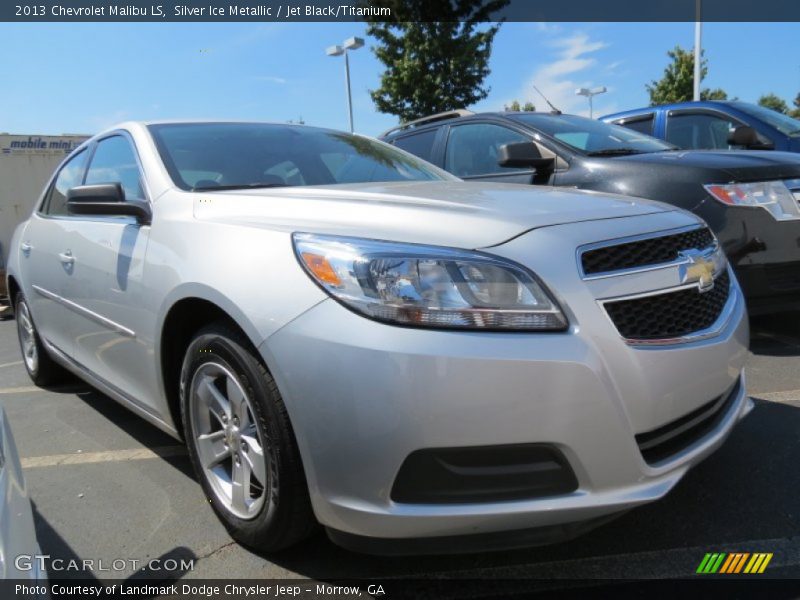 Silver Ice Metallic / Jet Black/Titanium 2013 Chevrolet Malibu LS