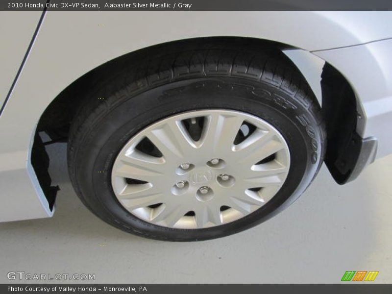 Alabaster Silver Metallic / Gray 2010 Honda Civic DX-VP Sedan