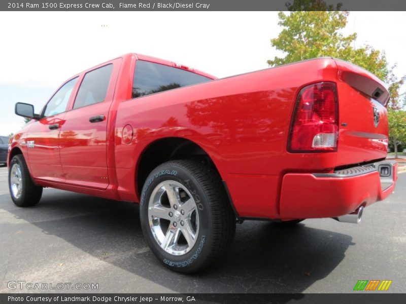 Flame Red / Black/Diesel Gray 2014 Ram 1500 Express Crew Cab